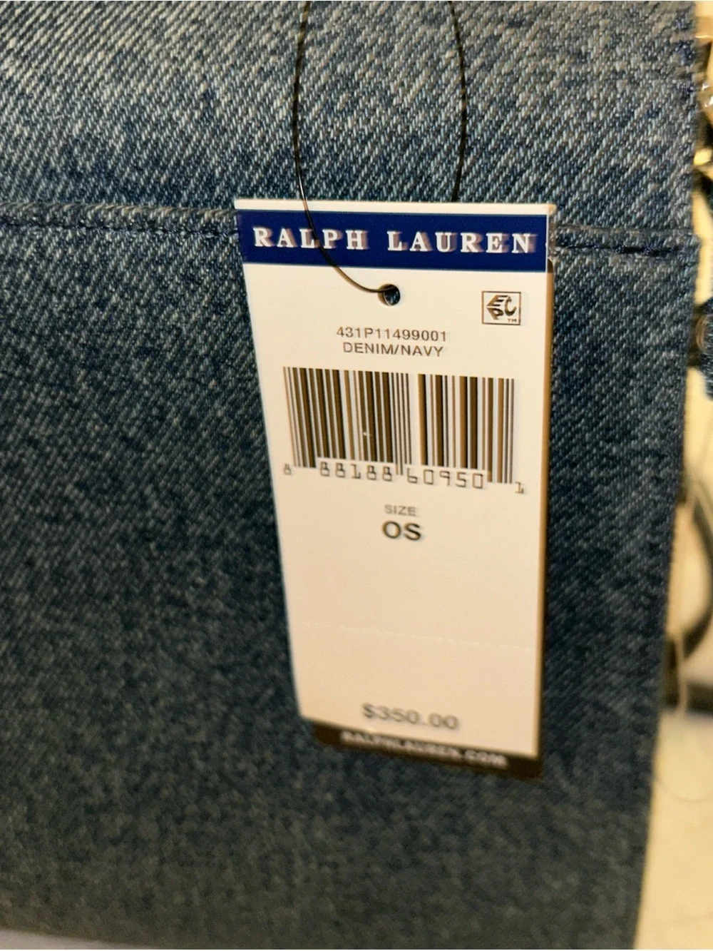 Polo by Ralph Lauren Denim-Style Top Handle Satchel - Blue